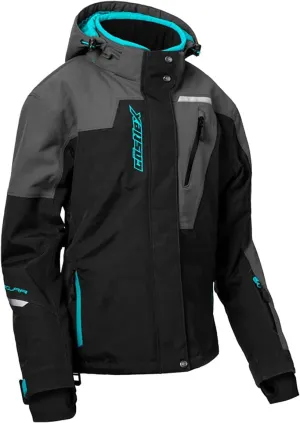 Castle X Women's Polar G2 Jacket (Black/Charcoal/Turquoise - Medium)