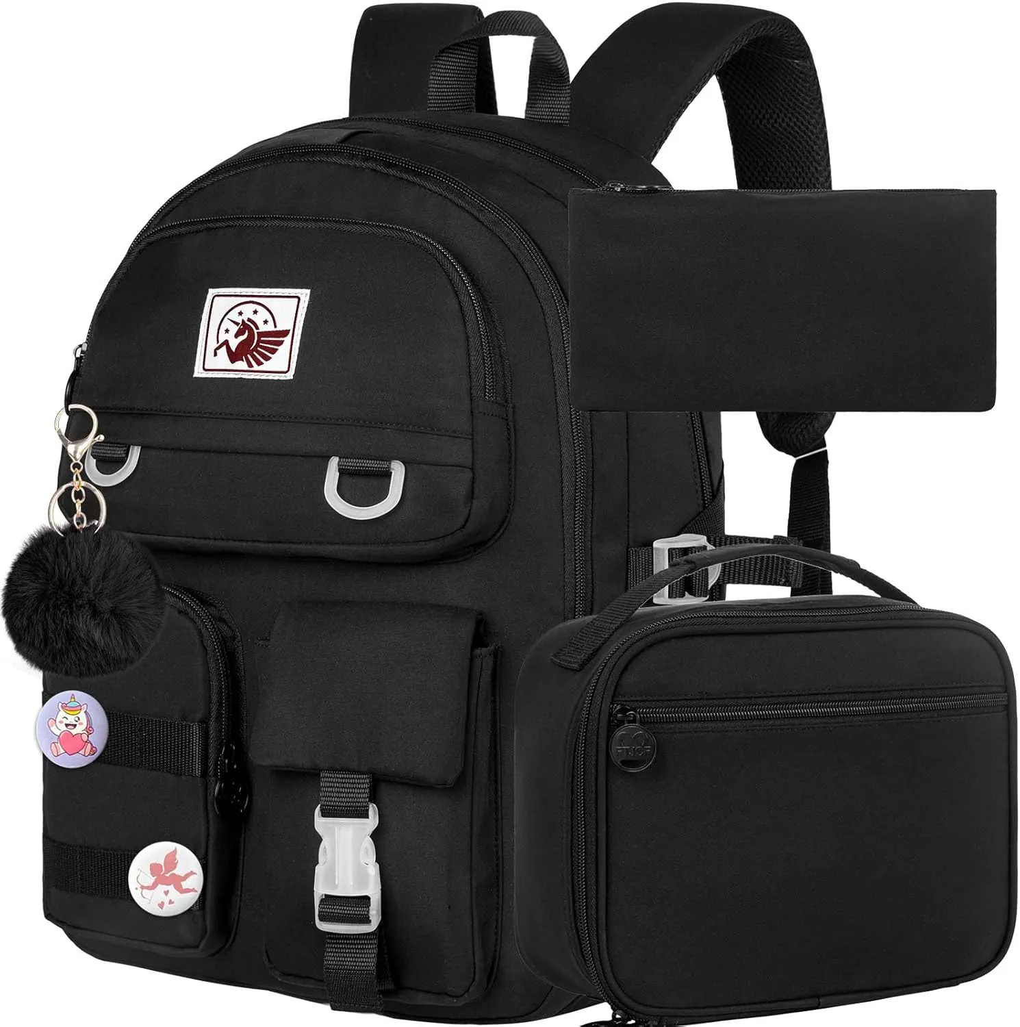CCJPX Girls Backpack, 16 inch School Laptop Bag College Bookbag, Anti Theft Daypack for Teens Girls Students Women