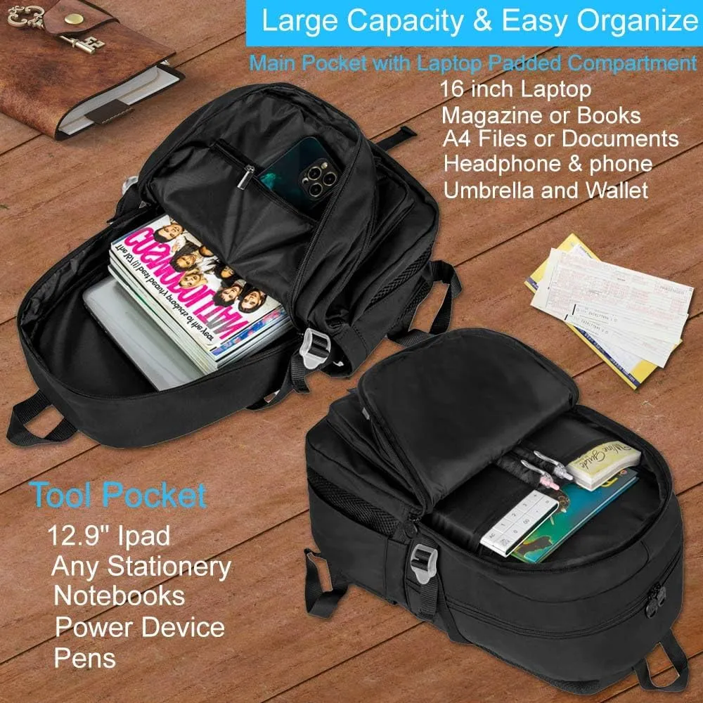 CCJPX Girls Backpack, 16 inch School Laptop Bag College Bookbag, Anti Theft Daypack for Teens Girls Students Women