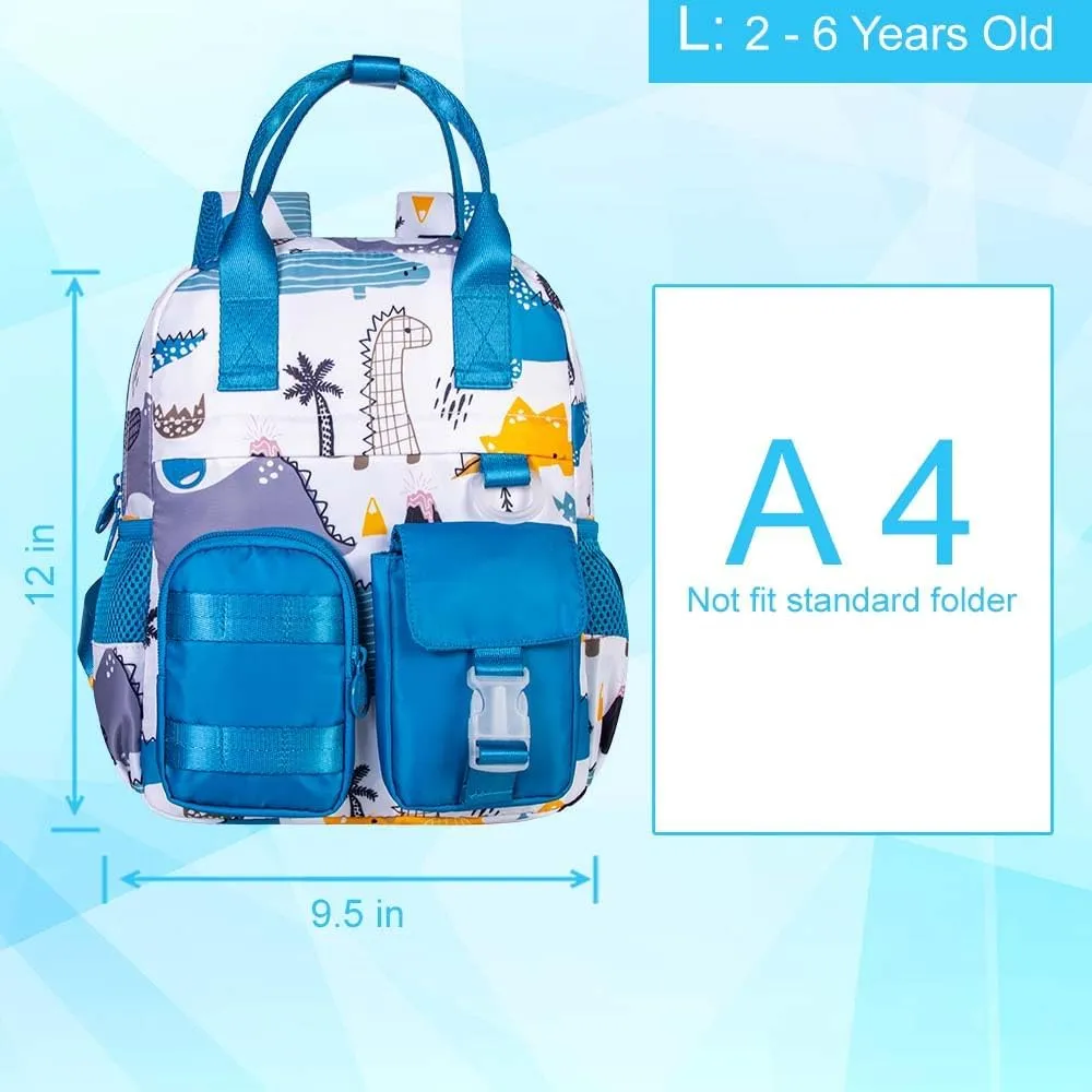 CCJPX Toddler Backpack for Boys Girls, 12.5” Dinosaur Unicorn Preschool Bookbag Kindergarten Cute School Bag