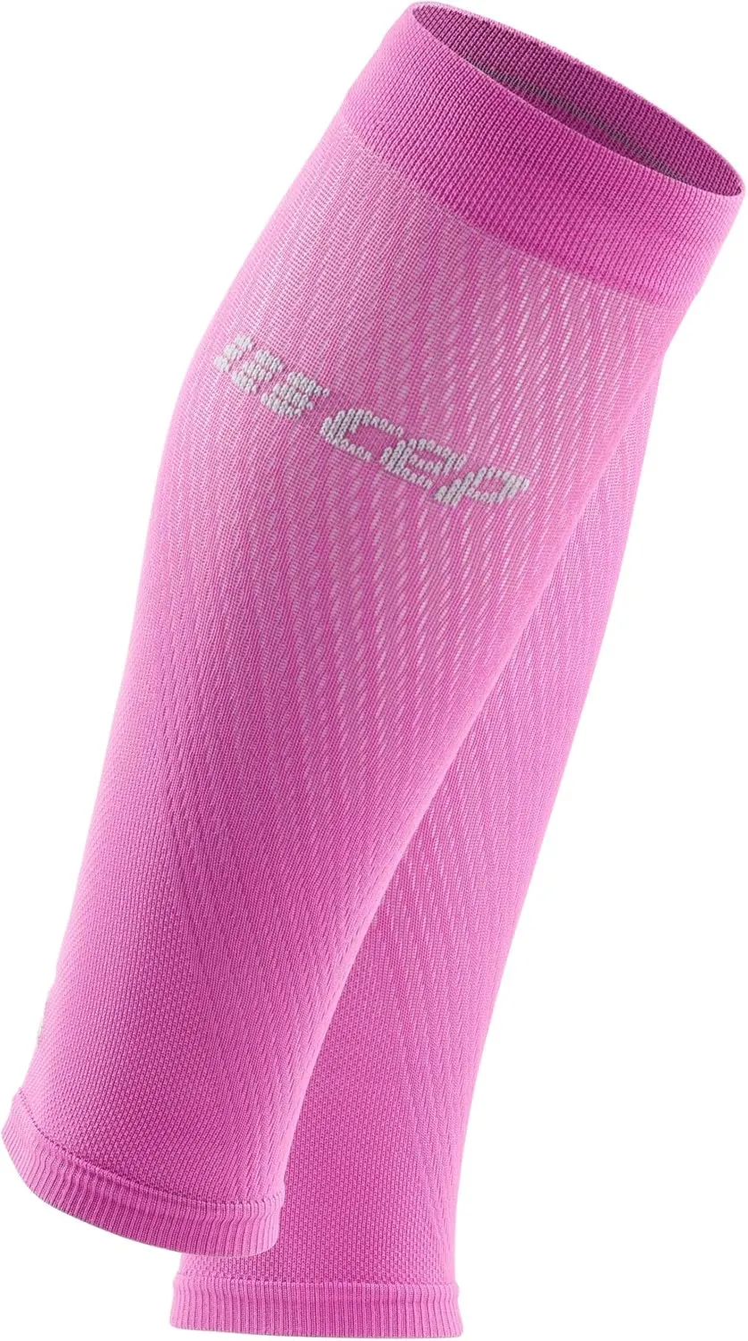 CEP Women's Ultralight Compression Calf Sleeves Electric Pink/Light Grey Size 2