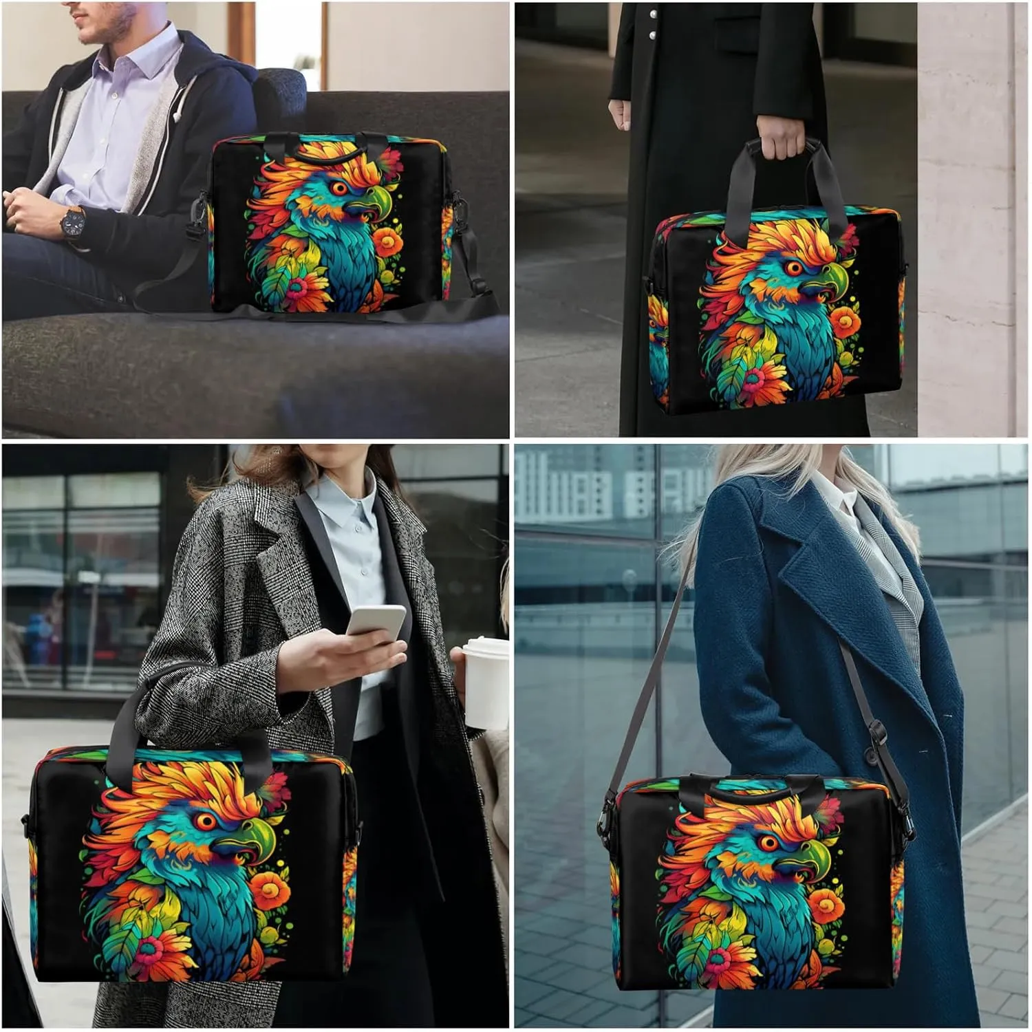 cfpolar Laptop Bag Laptop Satchel Briefcase Adjustable shoulder Carrying for 15 inch-16 inch Laptop-3