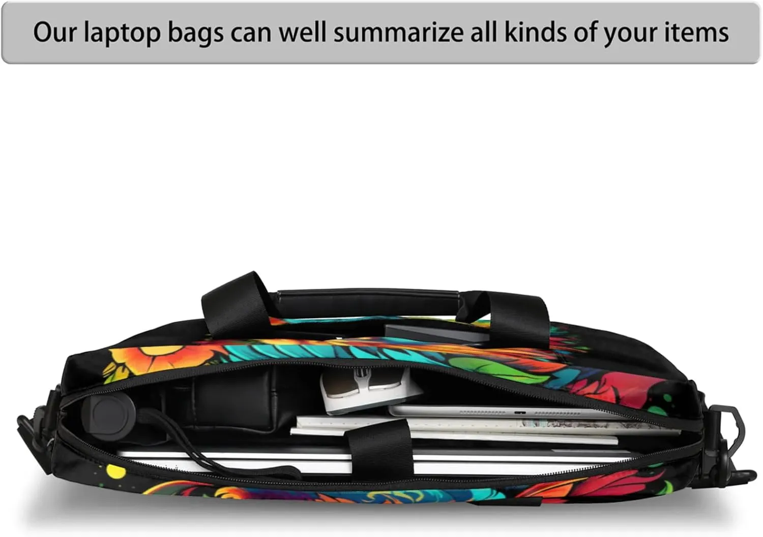 cfpolar Laptop Bag Laptop Satchel Briefcase Adjustable shoulder Carrying for 15 inch-16 inch Laptop-3
