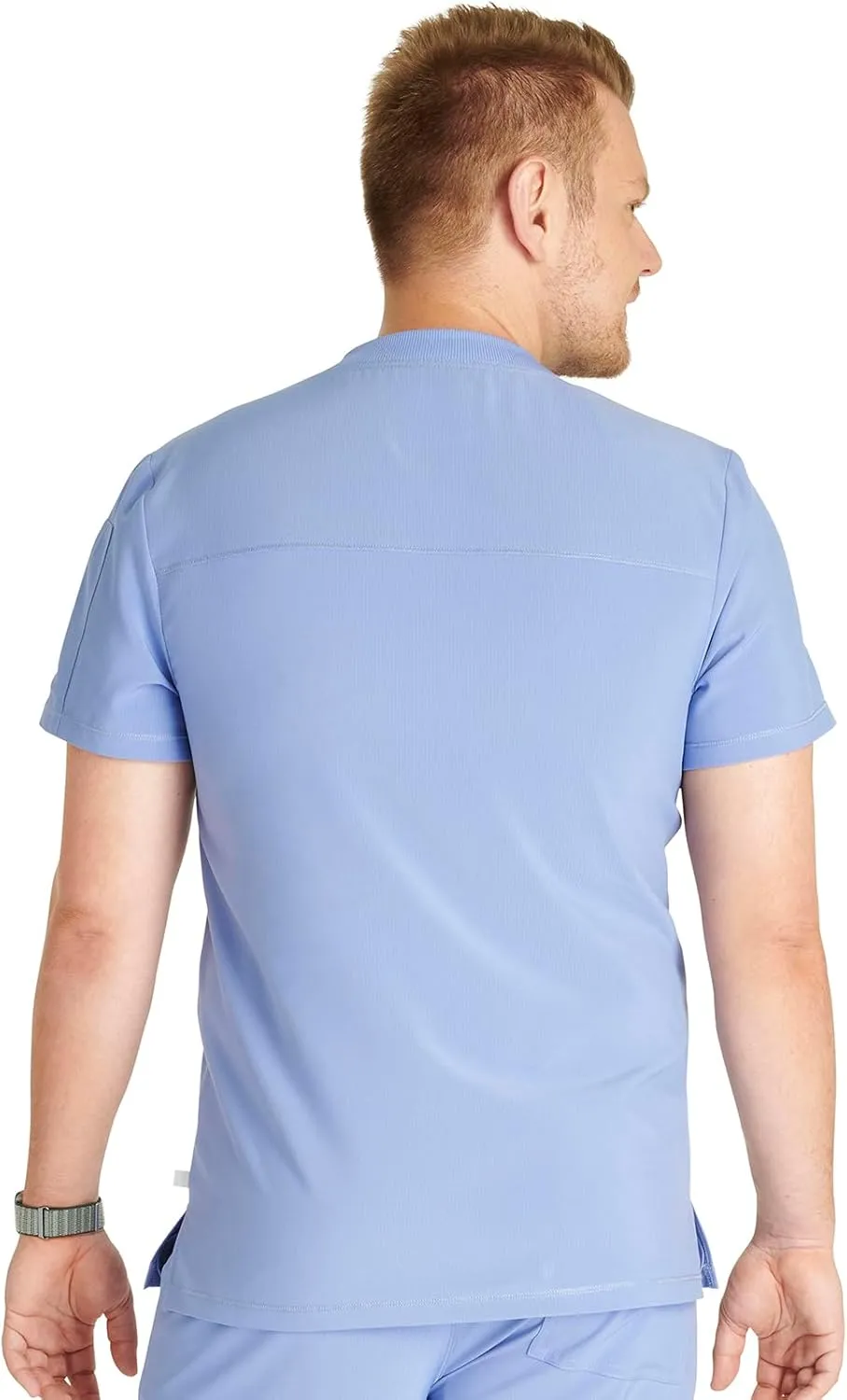 Cherokee Men's V-Neck Scrub Top Journey with 2 Pockets and Front and Back Yoke Seams and Side Vents - CK824A