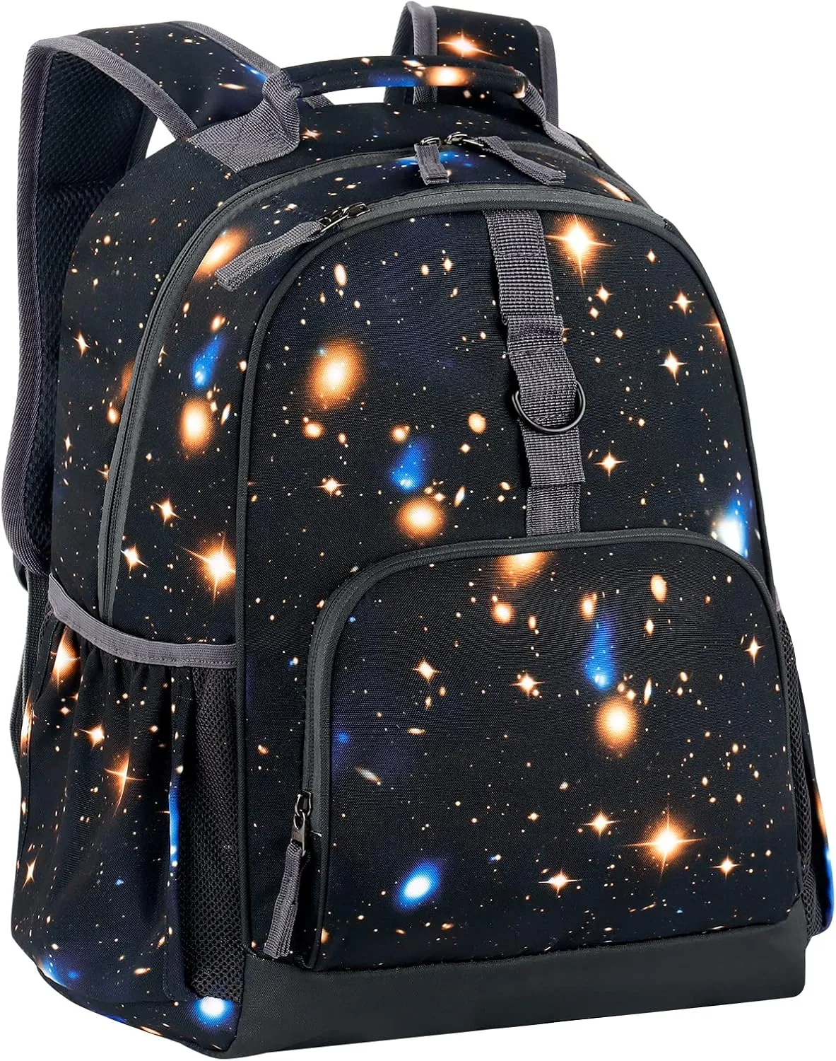 Choco Mocha Galaxy Backpack for Boys, Kids Backpack for Boys Ages 4-6, Kindergarten Preschool Bookbag Boy 15 inch, Black