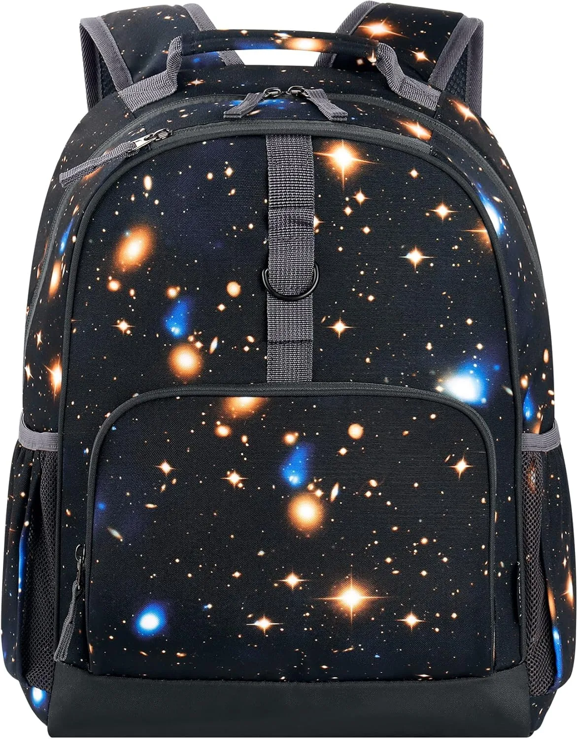 Choco Mocha Galaxy Backpack for Boys, Kids Backpack for Boys Ages 4-6, Kindergarten Preschool Bookbag Boy 15 inch, Black