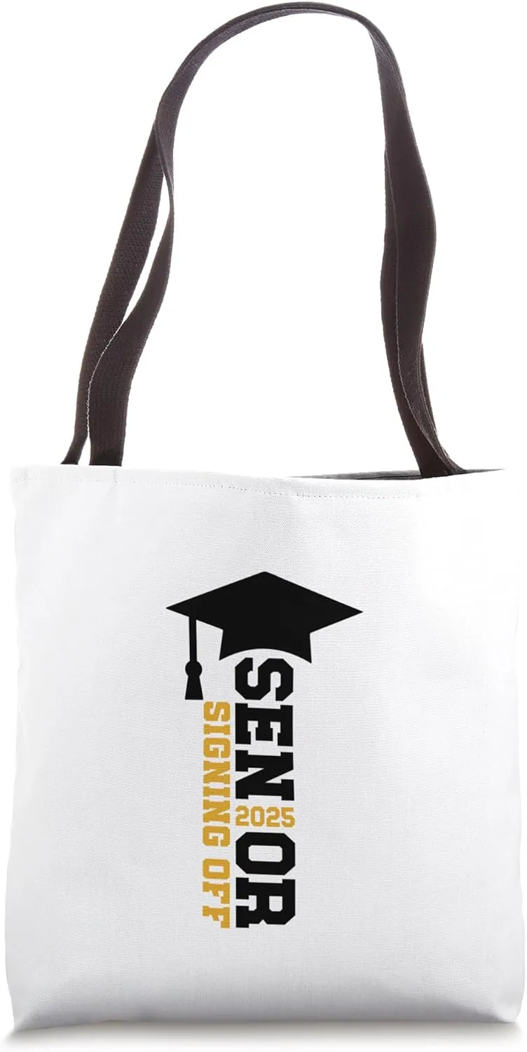 Class of 2025 Senior Autograph High School Memory Party Tote Bag