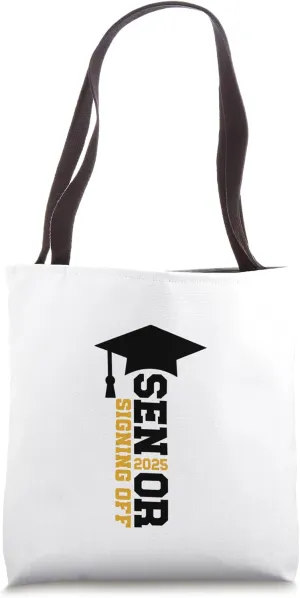 Class of 2025 Senior Autograph High School Memory Party Tote Bag