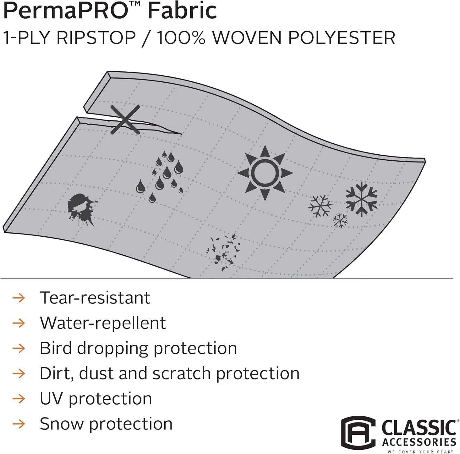 Classic Accessories Over Drive PermaPRO Travel Trailer Cover, Fits 18' - 20' RVs, RV Cover, Camper Cover, Travel Trailer Cover