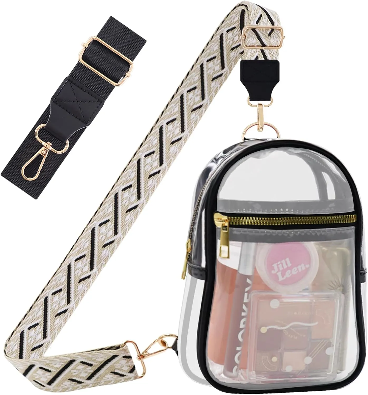 Clear Bag for Stadium Events Approved Concert Travel Outdoors See Through Sports Fan Handbags&Purses