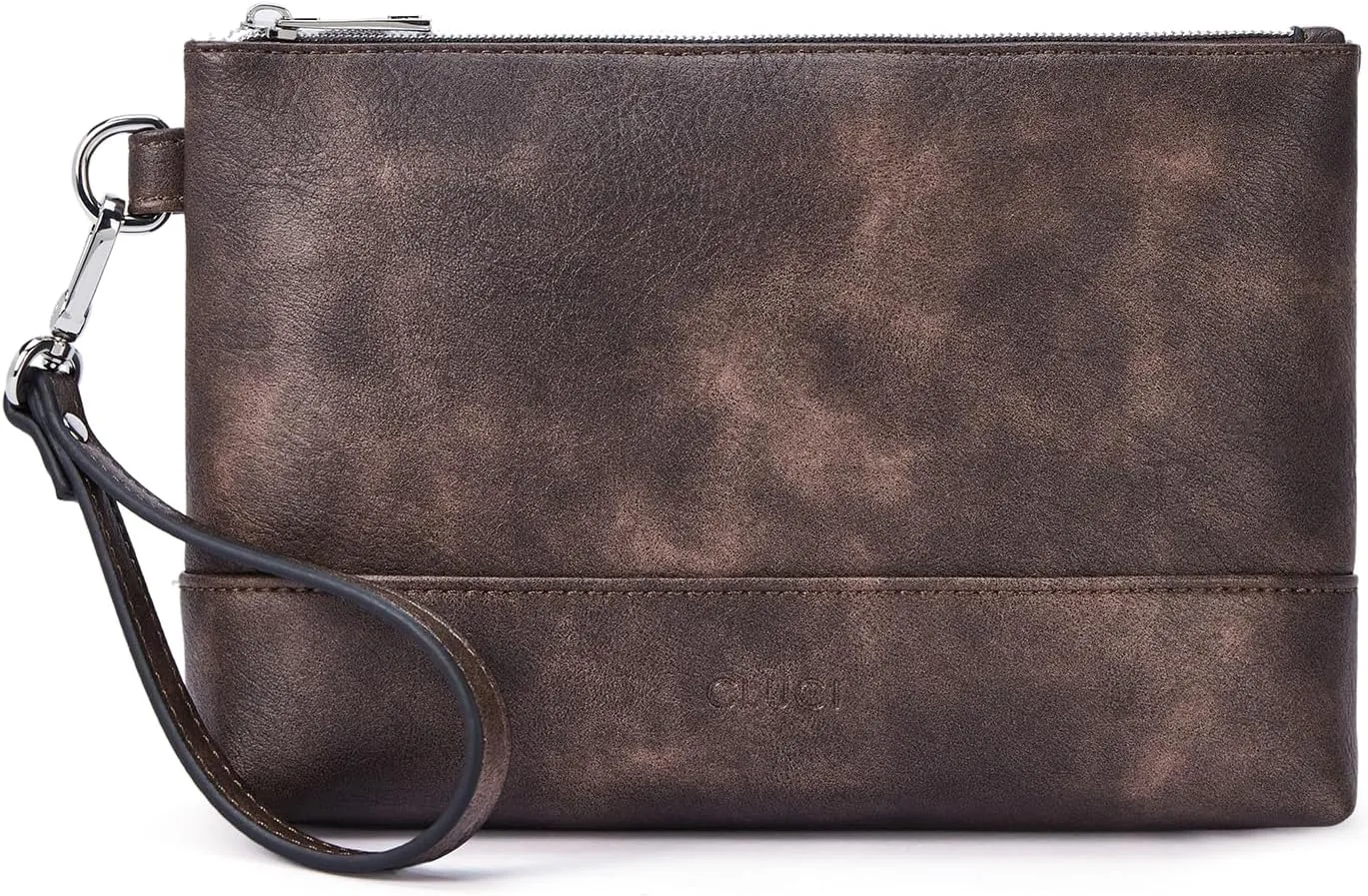 CLUCI Wristlet Wallet for Women Large Capacity Leather Clutch Purse Slim Ladies Travel Credit Card Holder Phone Organizer