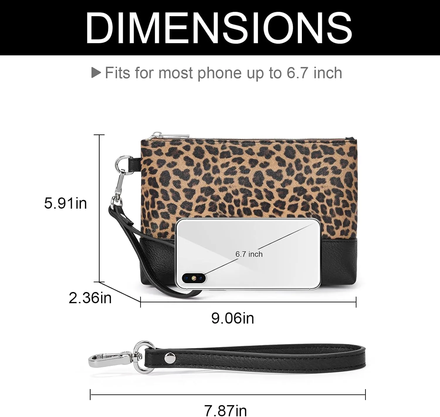 CLUCI Wristlet Wallet for Women Large Capacity Leather Clutch Purse Slim Ladies Travel Credit Card Holder Phone Organizer