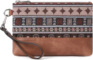 CLUCI Wristlet Wallet for Women Large Capacity Leather Clutch Purse Slim Ladies Travel Credit Card Holder Phone Organizer