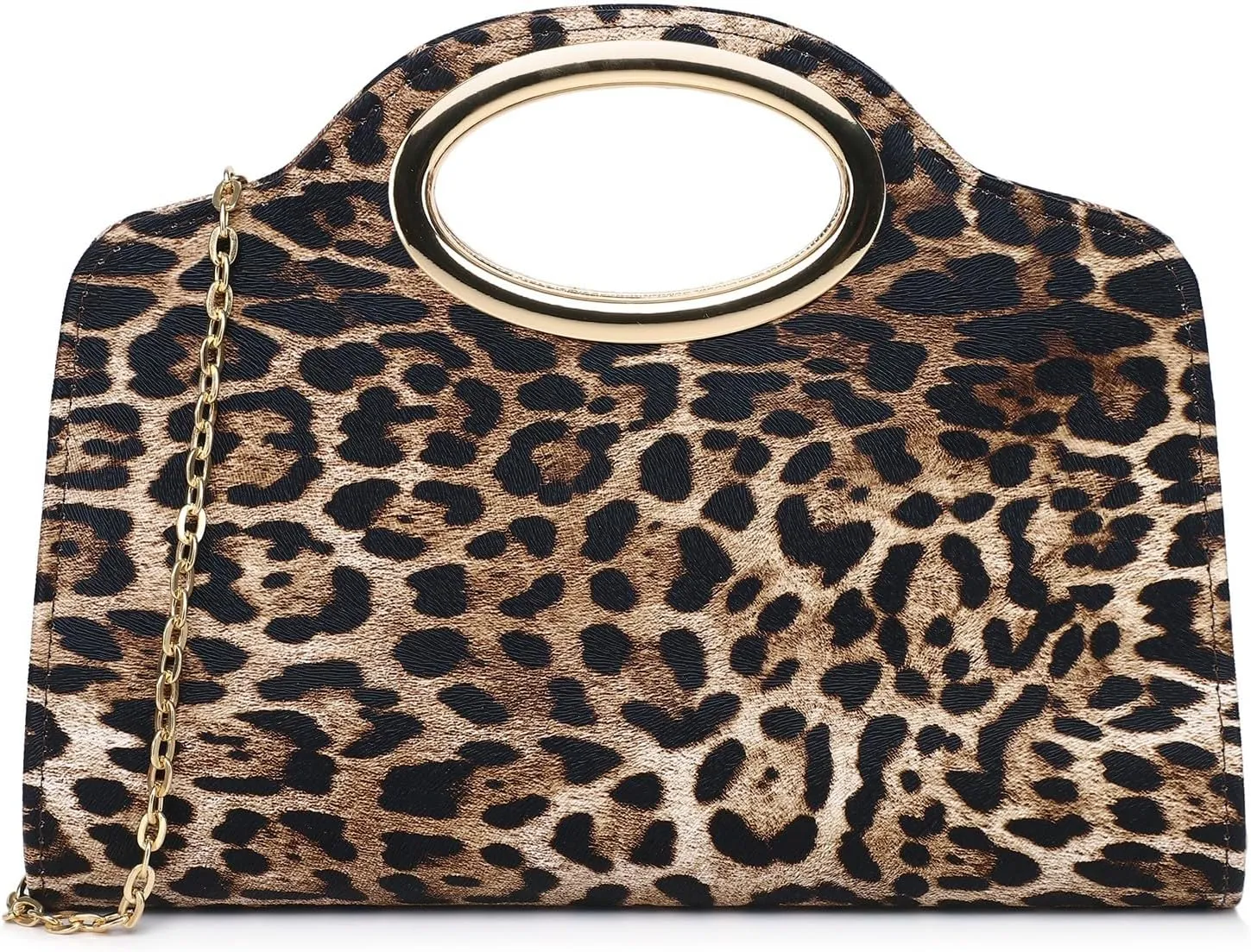 Clutch Purses for Women Cut Out Handle Clutch PU Leather/Straw Evening Bag for Wedding Party and Prom