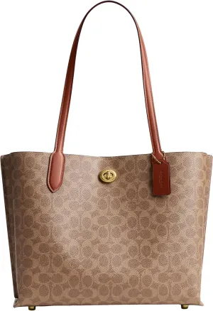 Coach Willow Tote, Tan Caramel