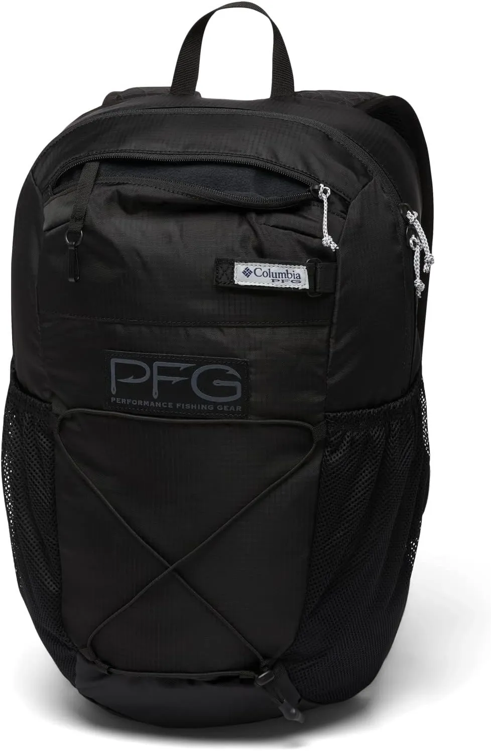 Columbia Unisex PFG Terminal Tackle 22L Backpack, Black/Hooks, One Size