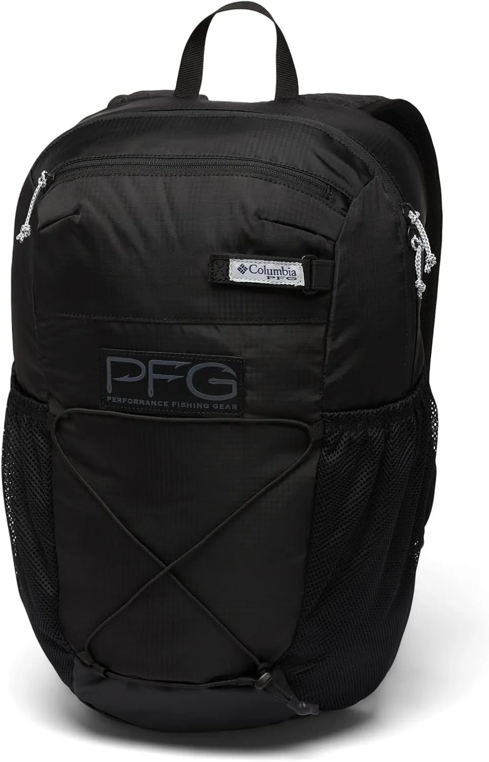Columbia Unisex PFG Terminal Tackle 22L Backpack, Black/Hooks, One Size