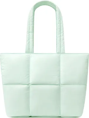 Comfyable Work Tote Bag for Women, Puffer Purse with Laptop Compartment, Large Shoulder Bag for Travel, 15 16 Inch