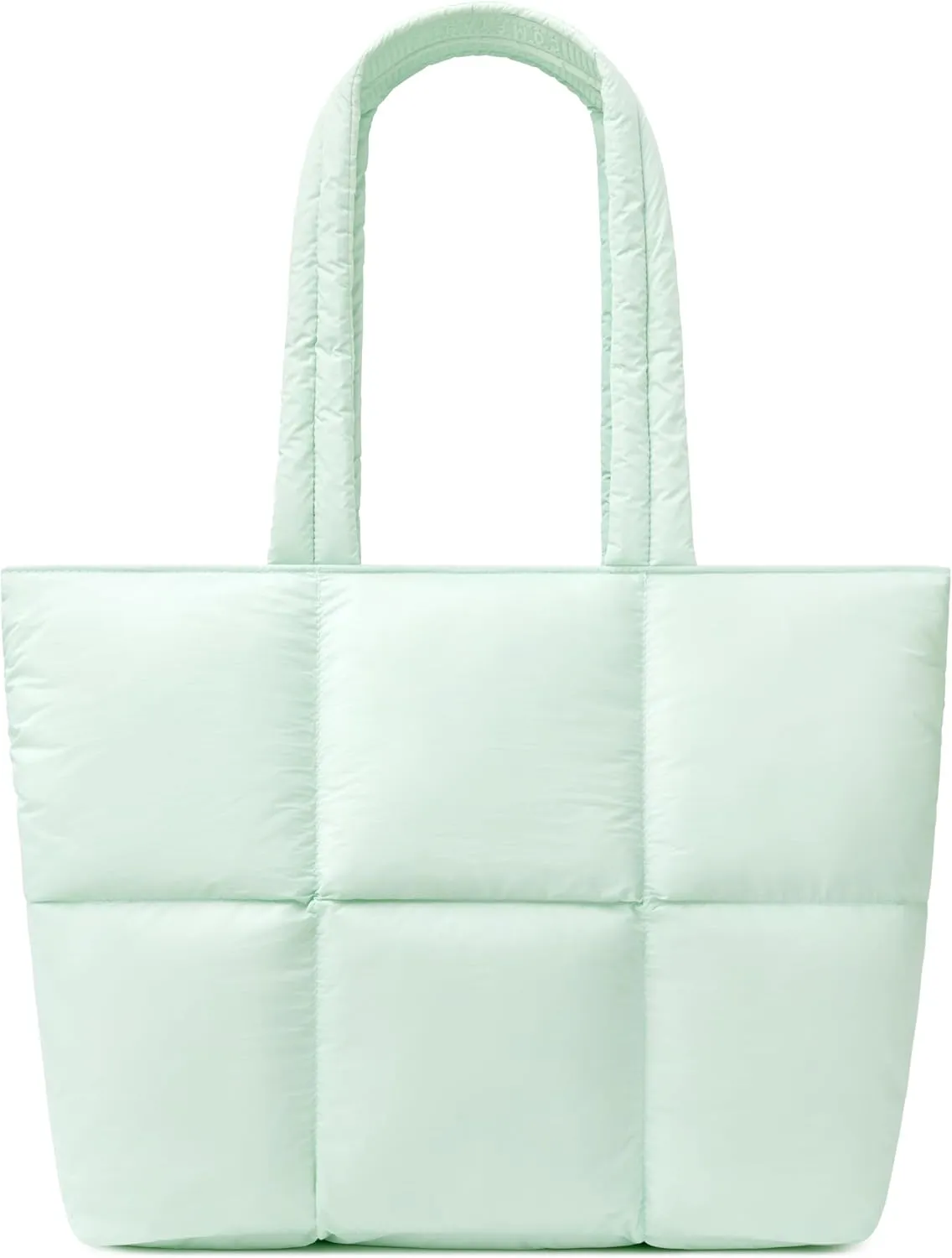 Comfyable Work Tote Bag for Women, Puffer Purse with Laptop Compartment, Large Shoulder Bag for Travel, 15 16 Inch