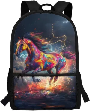 Cool Horse Backpacks for Teen Girls 14-16 Backpack for Girls Lightweight Schoolbags for High School School Backpack for Men Laptop Teens Backpack Travel of School Gifts