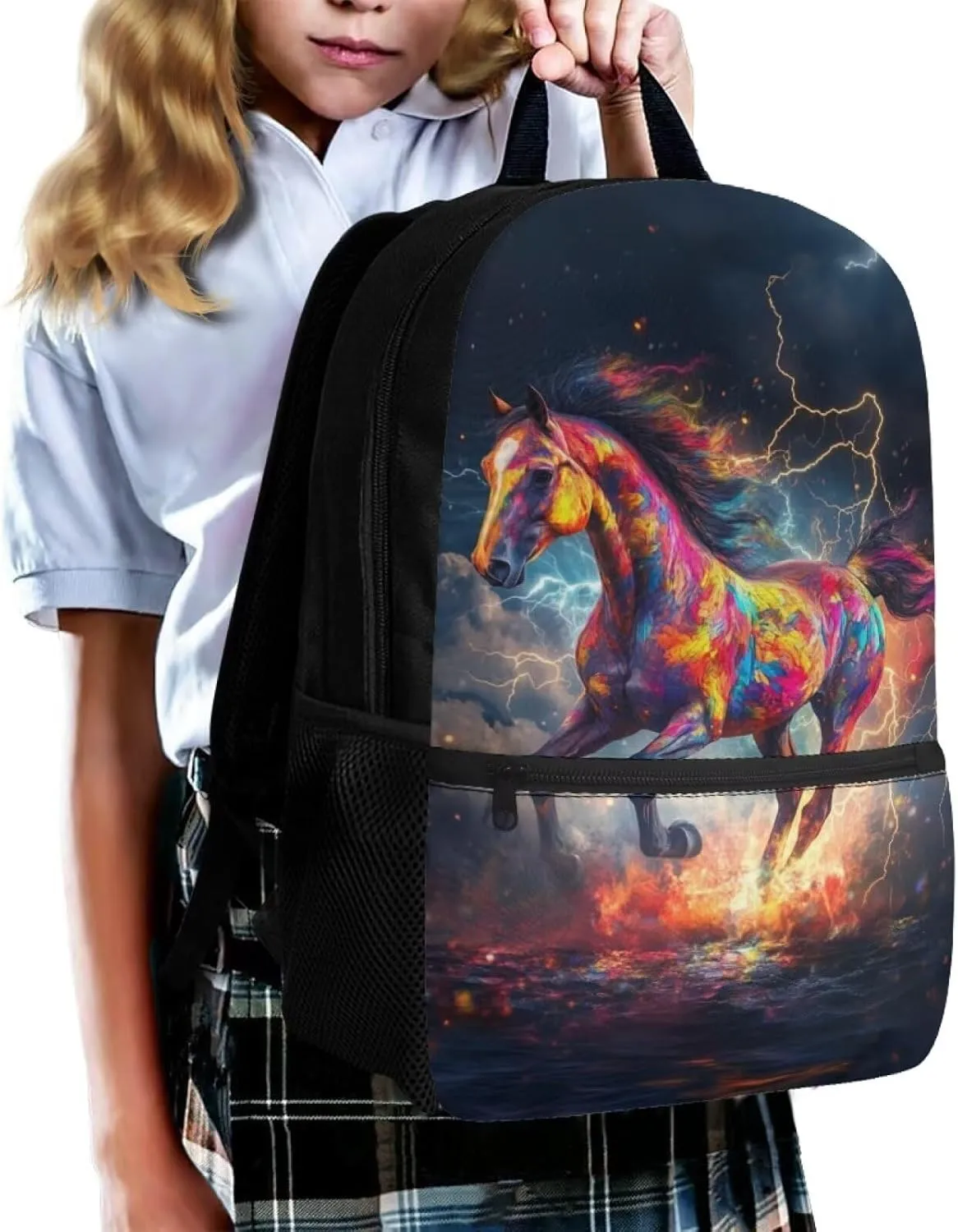 Cool Horse Backpacks for Teen Girls 14-16 Backpack for Girls Lightweight Schoolbags for High School School Backpack for Men Laptop Teens Backpack Travel of School Gifts