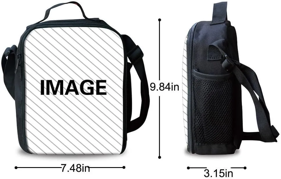 Cow Backpack for School Bookbag with Lunch Box Kids Girls Backpack Set with Lunch Bag and Pencil Case 3PCS Middle High College Students Schoolbag Sport Hiking Bags Back to School Gifts