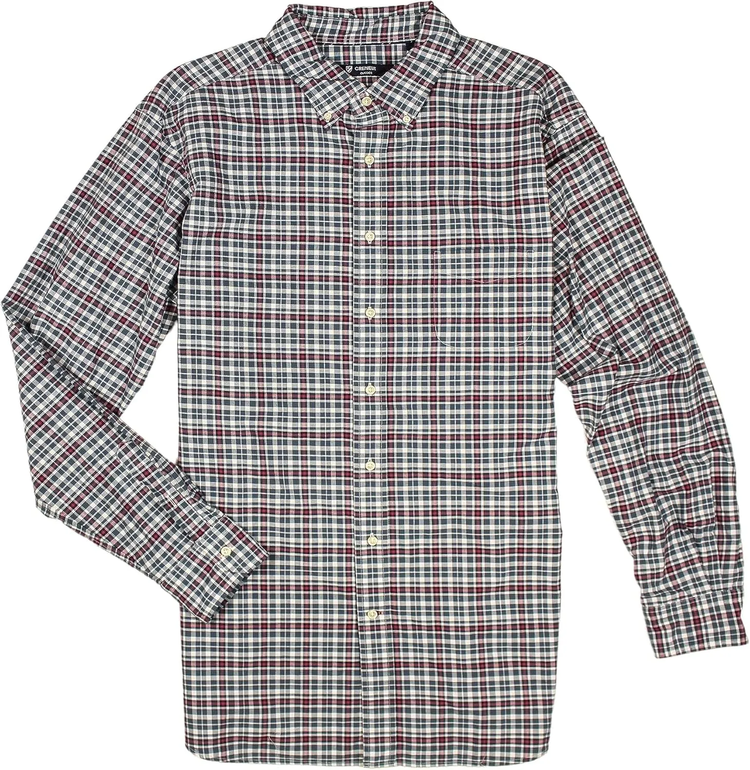 Cremieux Plaid Oxford Long-Sleeve Woven Shirt