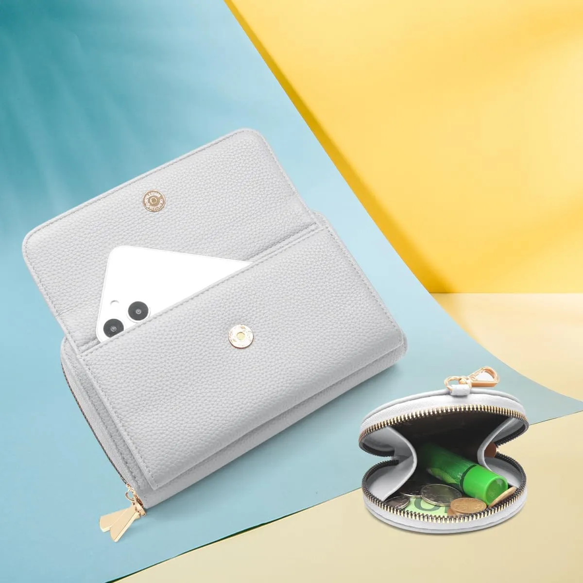 Crossbody Bag for Women Small Shoulder Handbag Leather Cell Phone Purse Wristlet Clutch Wallet with Card Slots