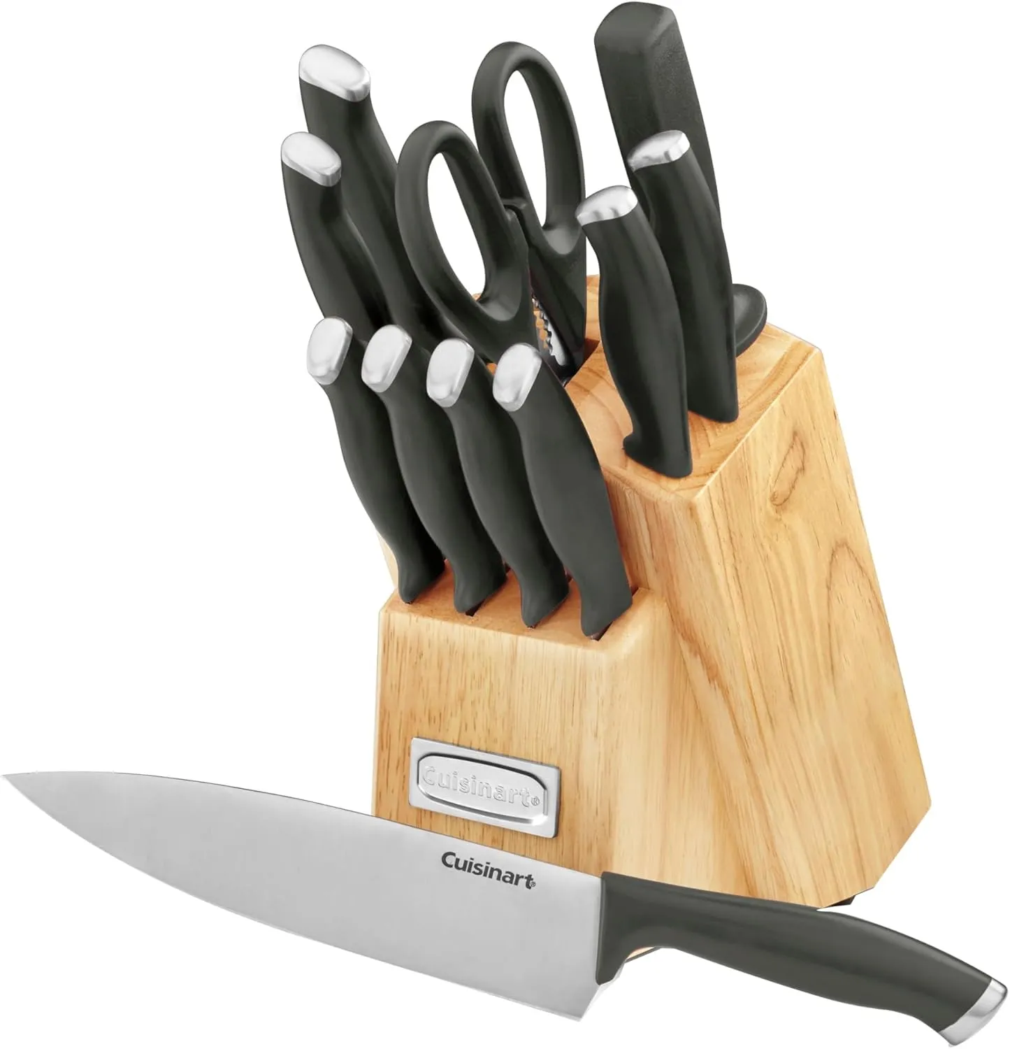 Cuisinart C77SSB-12P Color Pro Collection 12 Piece Knife Block Set, Black