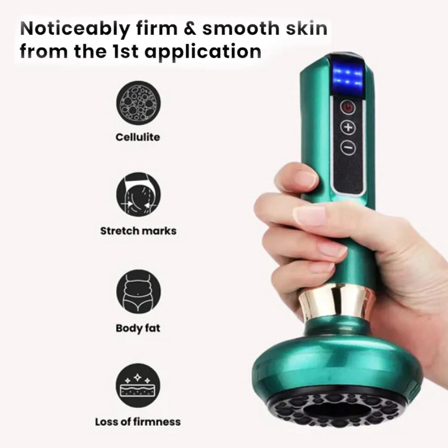 Curverevive Cellulite Relief Kit, Curve Revive Anti Cellulite Massager, Curverevive Anti Cellulites Body Sculpting Machine, 12 Speed Suction Handheld Remover for Legs, Belly, Arms, Butt (Green)