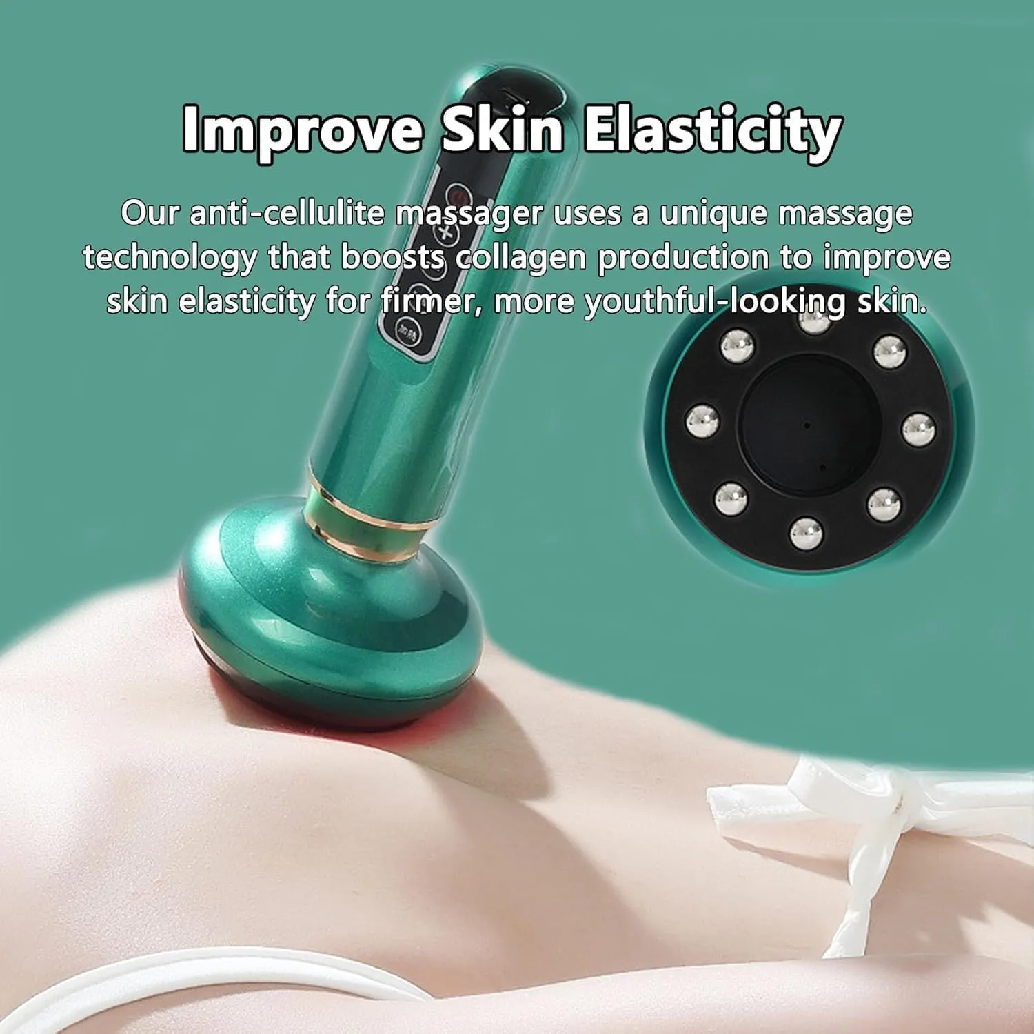 Curverevive Cellulite Relief Kit, Curve Revive Anti Cellulite Massager, Curverevive Anti Cellulites Body Sculpting Machine, 12 Speed Suction Handheld Remover for Legs, Belly, Arms, Butt (Green)