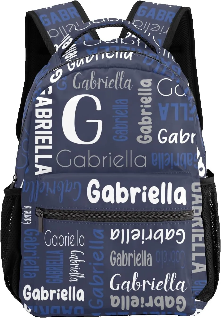 Custom Backpack Personalized Bookbag with Name for Elementary Girls Boys, Waterproof Customize School Book Bag, Unique Back Pack Customized Gift for Kids Back to School, 1 Pack