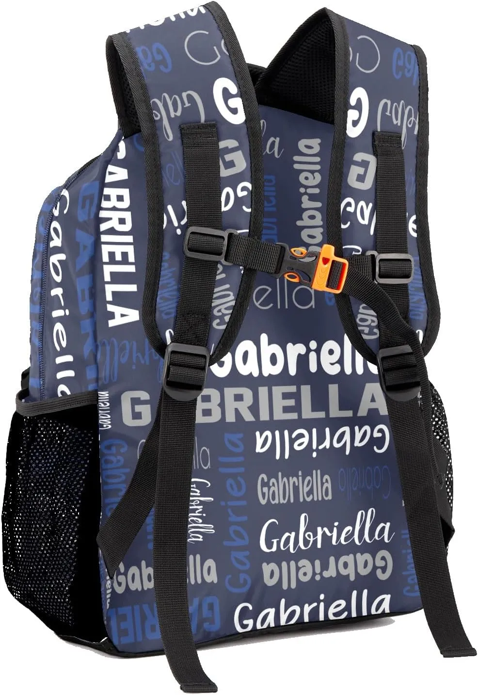 Custom Backpack Personalized Bookbag with Name for Elementary Girls Boys, Waterproof Customize School Book Bag, Unique Back Pack Customized Gift for Kids Back to School, 1 Pack