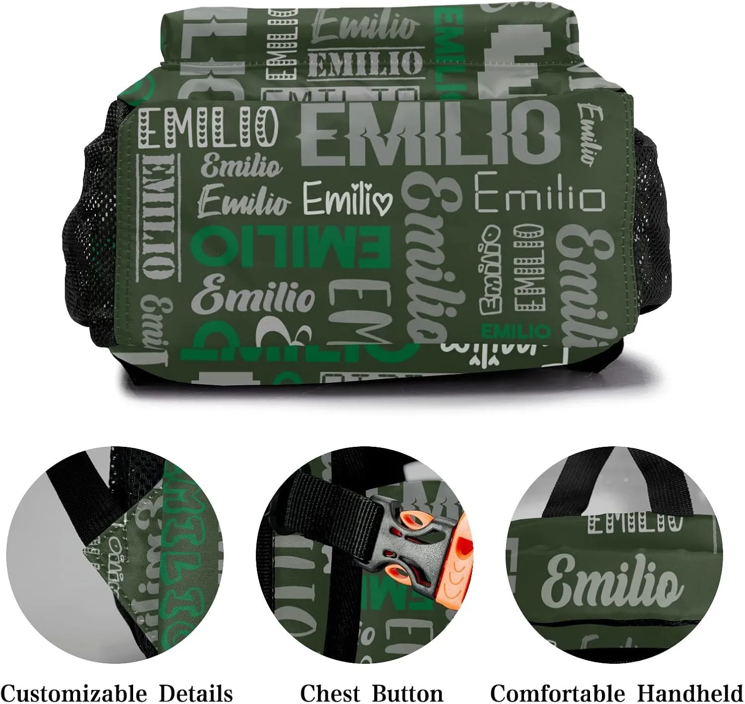 Custom Backpack School Bag for Girls Boys Kids, Personalized Bookbag with Name, Customize Elementary Book Bag Back Pack, Fashion, Waterproof, Adjustable Shoulder Straps, 1 Pack