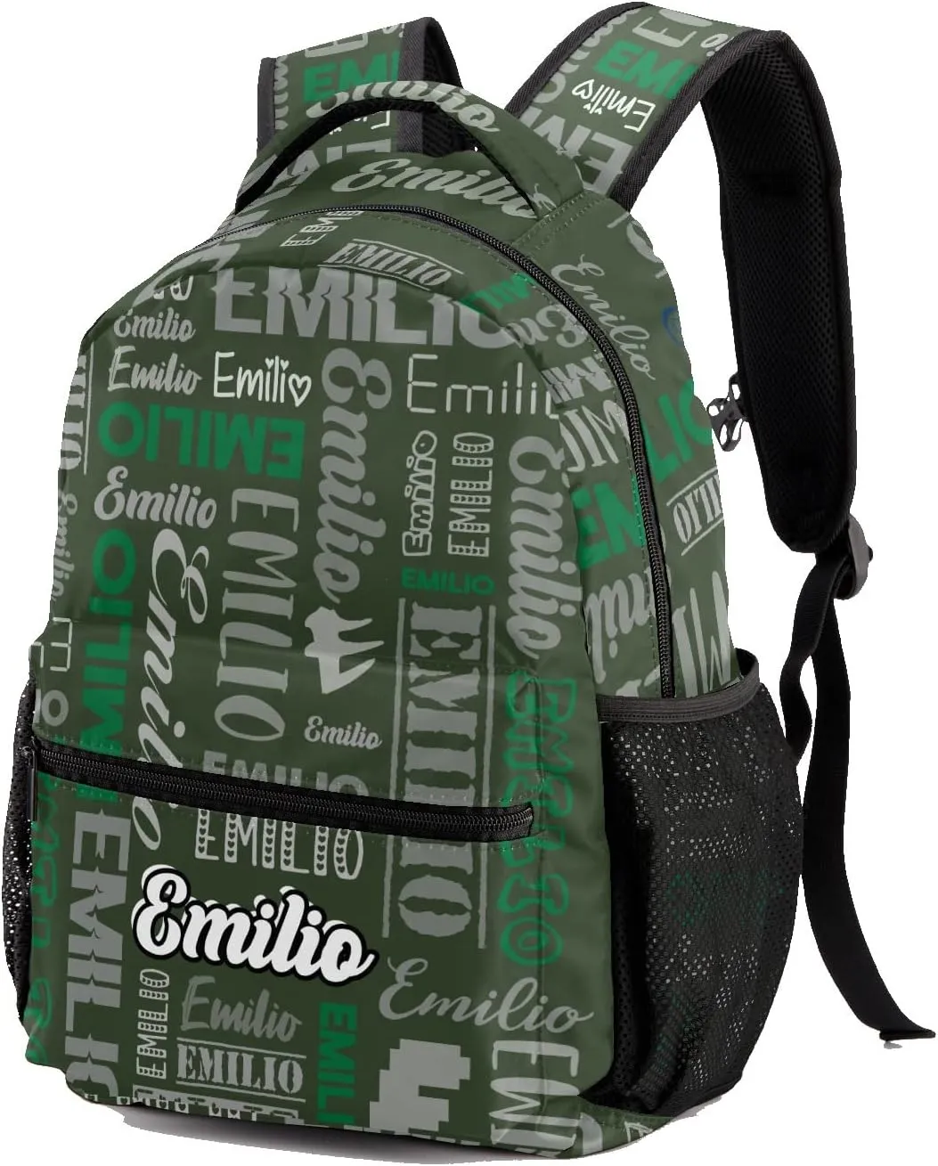 Custom Backpack School Bag for Girls Boys Kids, Personalized Bookbag with Name, Customize Elementary Book Bag Back Pack, Fashion, Waterproof, Adjustable Shoulder Straps, 1 Pack