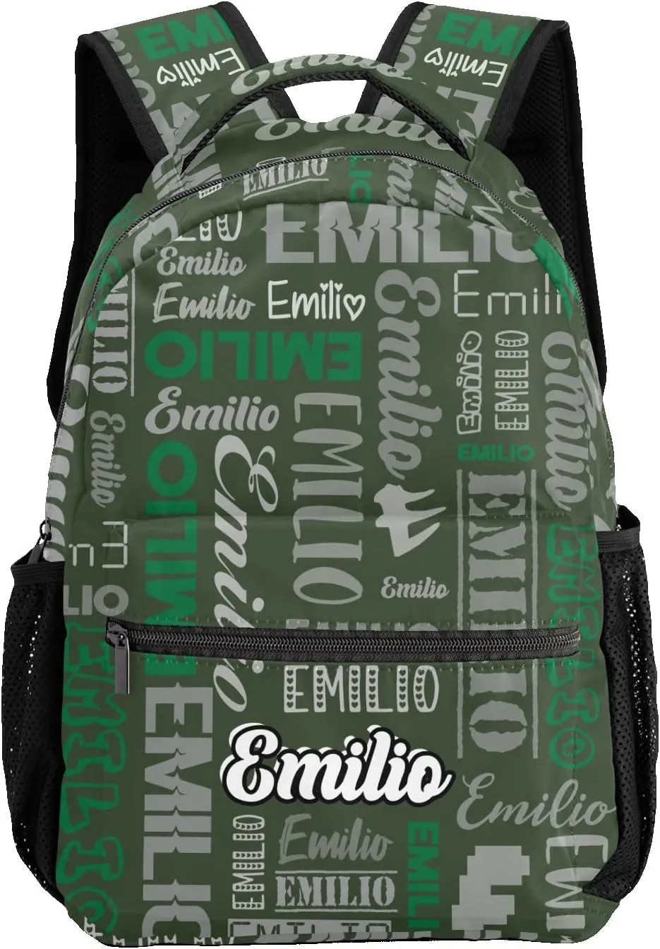 Custom Backpack School Bag for Girls Boys Kids, Personalized Bookbag with Name, Customize Elementary Book Bag Back Pack, Fashion, Waterproof, Adjustable Shoulder Straps, 1 Pack