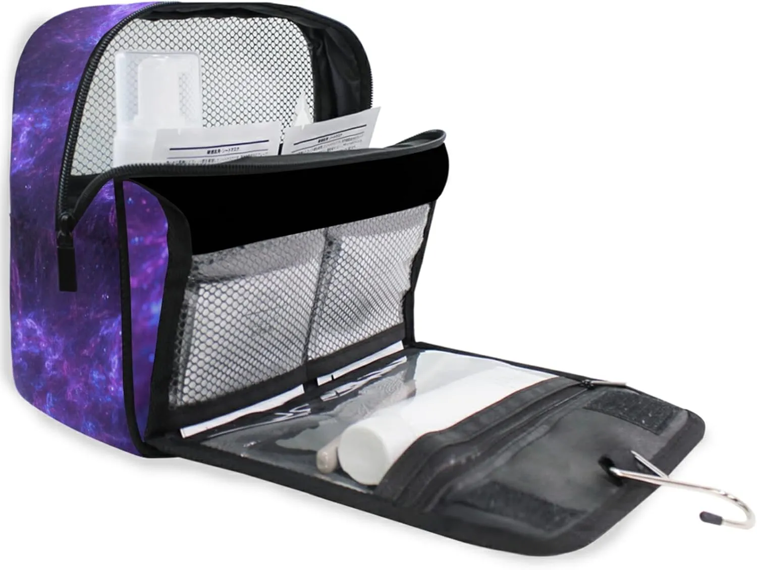 Custom Galaxy Space Travel Hanging Toiletry Bag Personalized Makeup Large Customized Cosmetic Bag Toiletry Organizer Waterproof for Shampoo Full Sized Container Toiletries