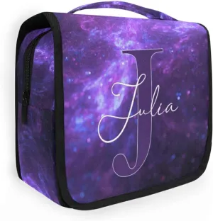 Custom Galaxy Space Travel Hanging Toiletry Bag Personalized Makeup Large Customized Cosmetic Bag Toiletry Organizer Waterproof for Shampoo Full Sized Container Toiletries
