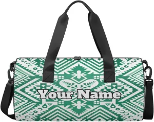 Custom Gym Bag for Women Men with Name, Personalized Aztec Southwest Duffel Bag for Sports, Waterproof Dance Bag, Lightweight Carryon Gym Bag, Aztec Print