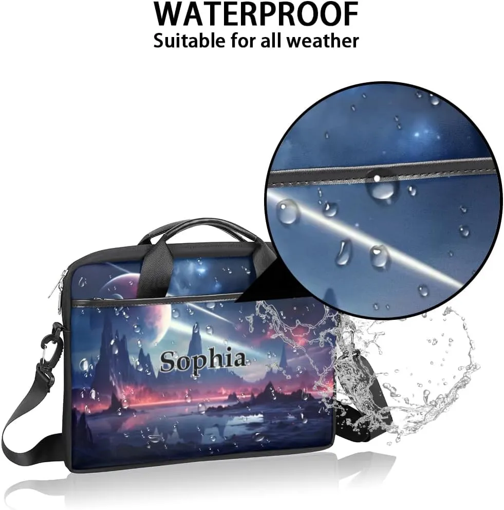 Custom-Laptop-Bag for-Adults Personalized Laptop-Shoulder-Bag with-Name Computer-Bag Meteor Work-Bag