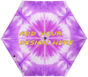 custom UV 50  compact umbrella Pink-purple Tie-dye for travel and golf windproof sun-proof waterproof customized big umbrellas for rain auto open paraguas