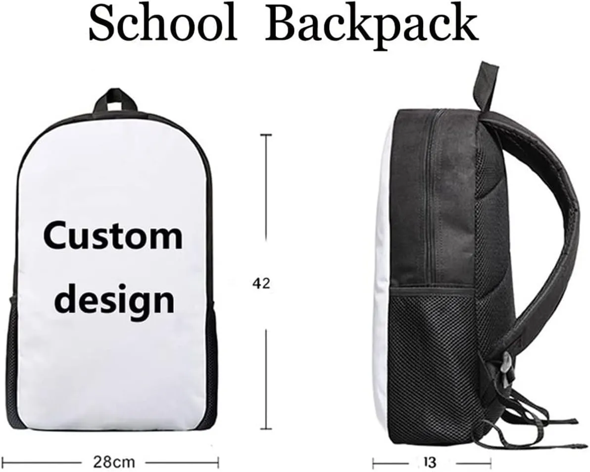 Customize Name Backpack for Boys with Lunch Box Set,Soccer Custom Bookbag Elementary Middle Personalized School Bag for Girls Teen Pencil Bag Galaxy Space