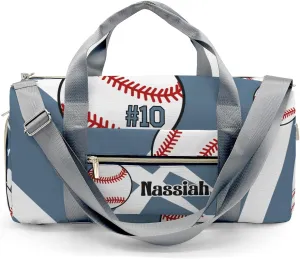 Custon Name Team Baseball Aegean Gym Sport Yoga Duffel Bag Sport Player Travel Bag,Sport Gym Bag Personalized Gift for Travel Hand Bag Carry on Bag