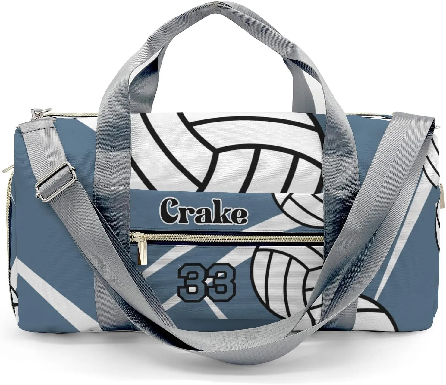Custon Name Team Volleyball Aegean Gym Sport Yoga Duffel Bag Sport Player Travel Bag,Sport Gym Bag Personalized Gift for Travel Hand Bag Carry on Bag