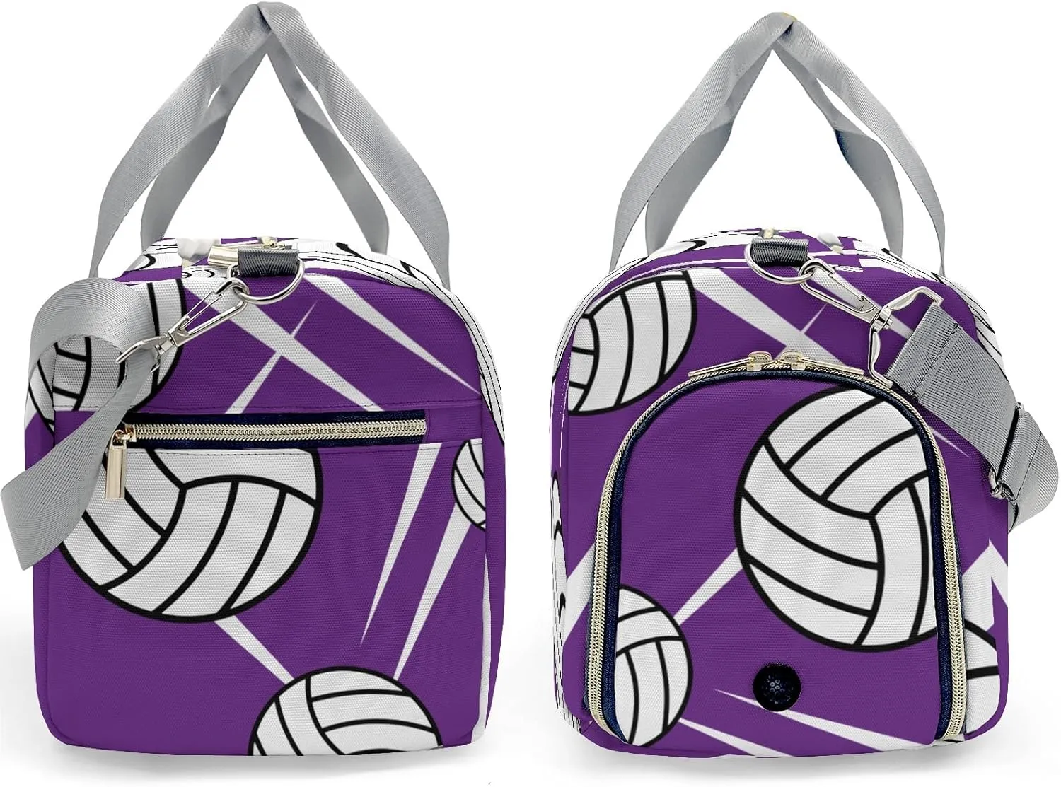 Custon Name Team Volleyball Purple Gym Sport Yoga Duffel Bag Sport Player Travel Bag,Sport Gym Bag Personalized Gift for Travel Hand Bag Carry on Bag