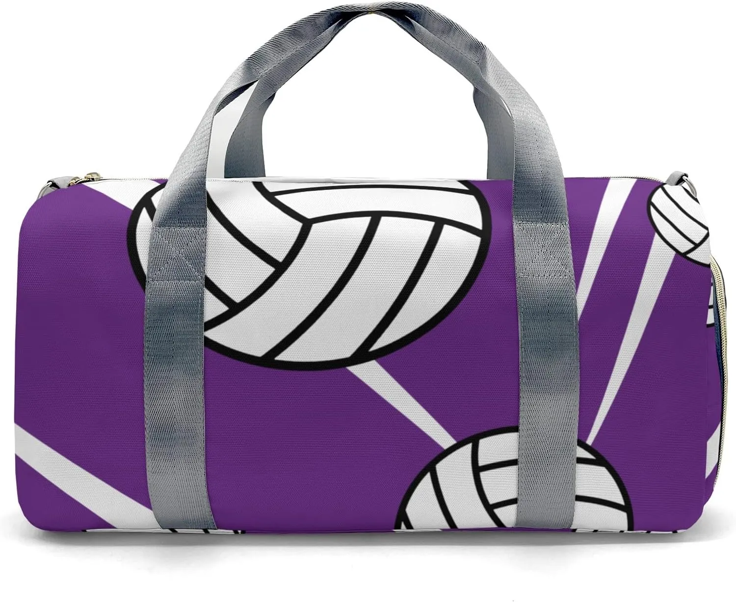 Custon Name Team Volleyball Purple Gym Sport Yoga Duffel Bag Sport Player Travel Bag,Sport Gym Bag Personalized Gift for Travel Hand Bag Carry on Bag