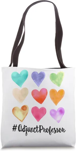 Cute Adjunct Professor Appreciation Week Back to School Tote Bag