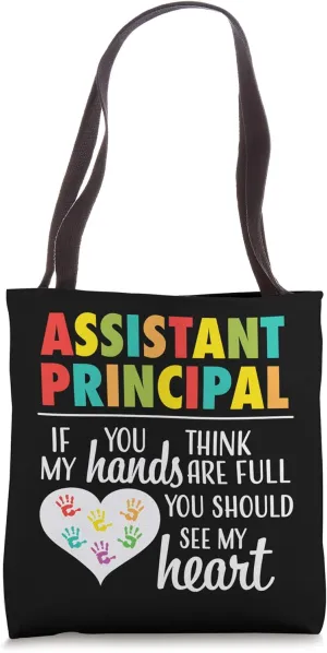 Cute Assistant Principal School Teacher Appreciation Gift Tote Bag