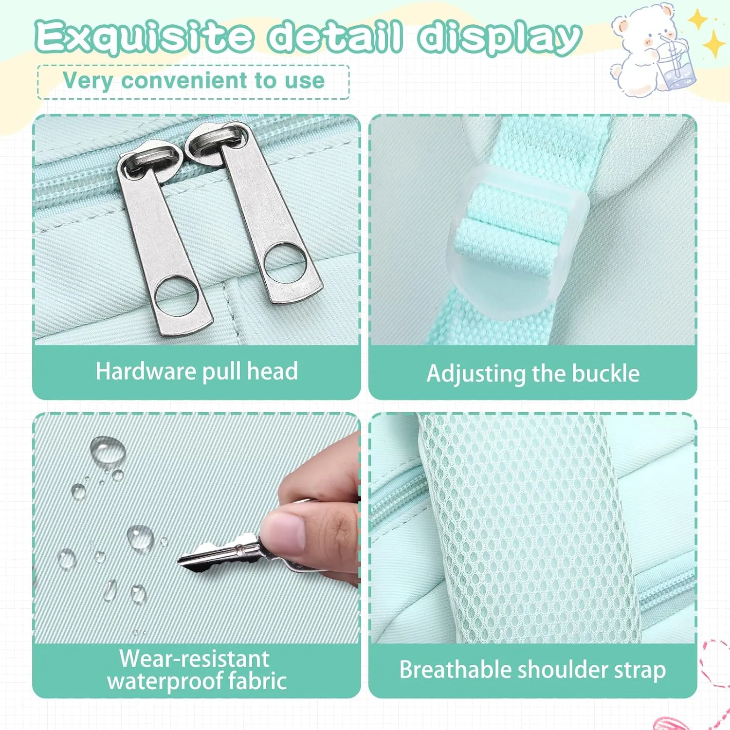 Cute Backpack for School Girls Kids Aesthetic School Bag Backpack for Women Travel Laptop Child Bookbags