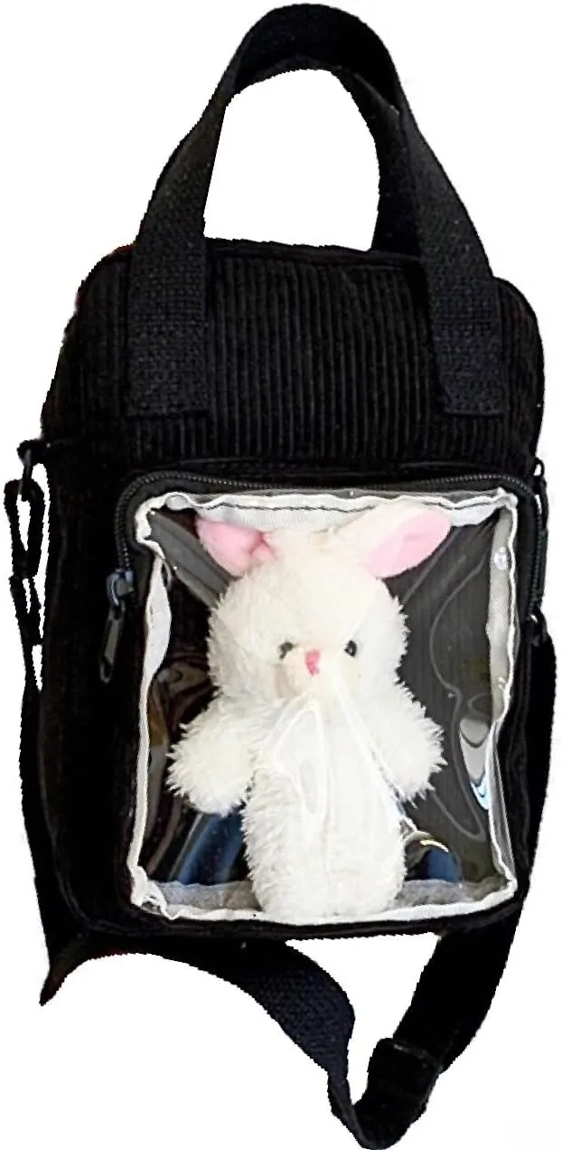 Cute Ita Bag Multi-Purpose Crossbody Bag Messenger Bag Shoulder Tote Bag Purse Kawaii Anime Pin Display Bag for Women